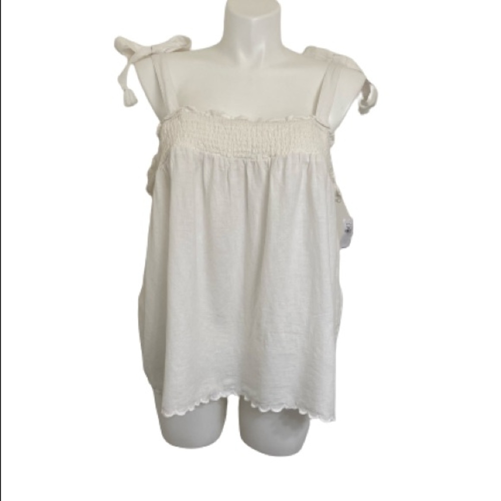 Old Navy Calla Lily linen blend top size XXL